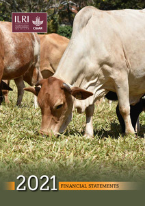 Cover of ILRI 2021 financial statements
