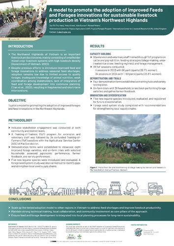 A model to promote the adoption of improved feeds and forages innovations for sustainable livestock production in Vietnam’s northwest highlands